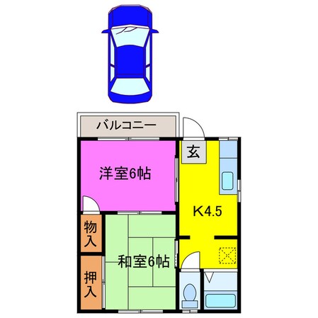 グリーンハイツ（熊谷市上之）の物件間取画像